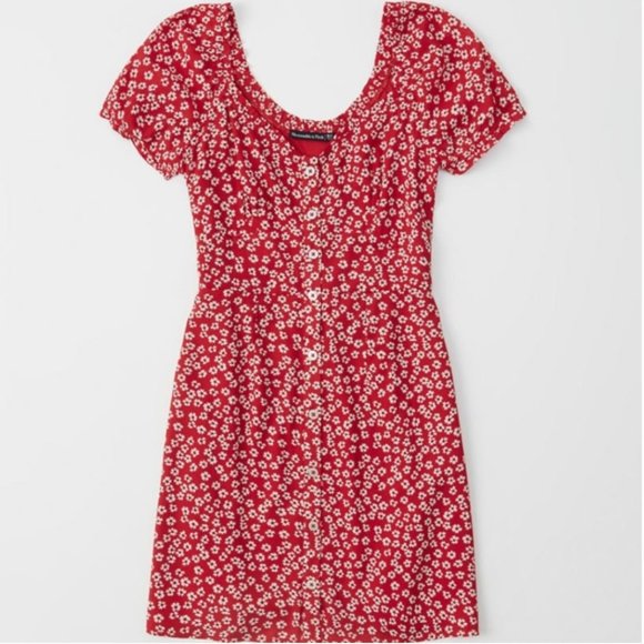 Abercrombie & Fitch Dresses & Skirts - Abercrombie & Fitch Puff Sleeve Button-Up Dress (NEW)